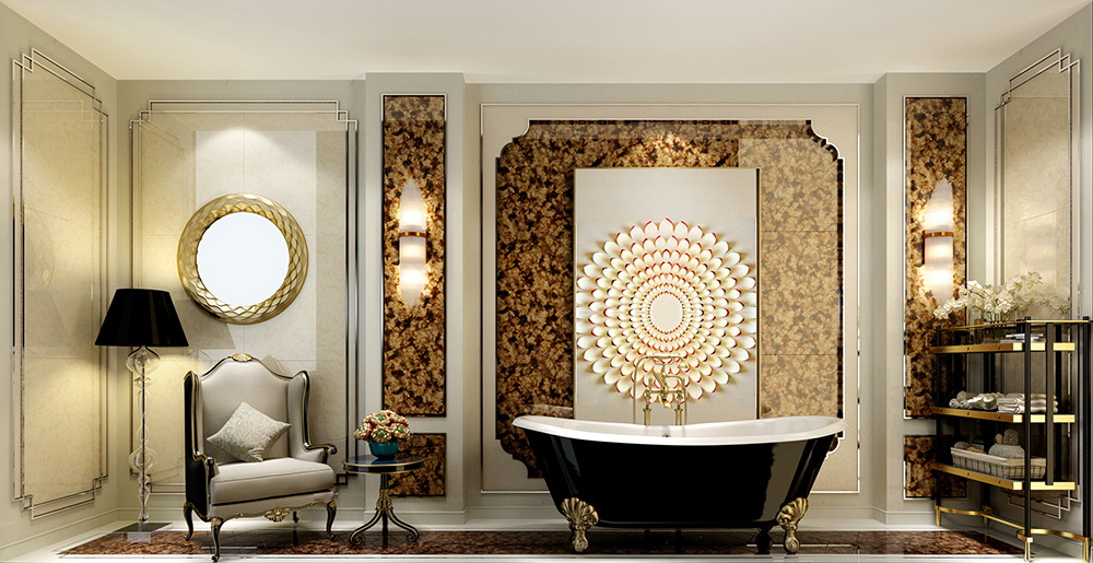 精工玉石背景墙装修效果图